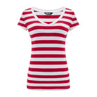 T-shirt Perfect Lines Szerokie Paski Czerwone