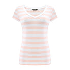 T-shirt Perfect Lines Szerokie Paski Brzoskwinia