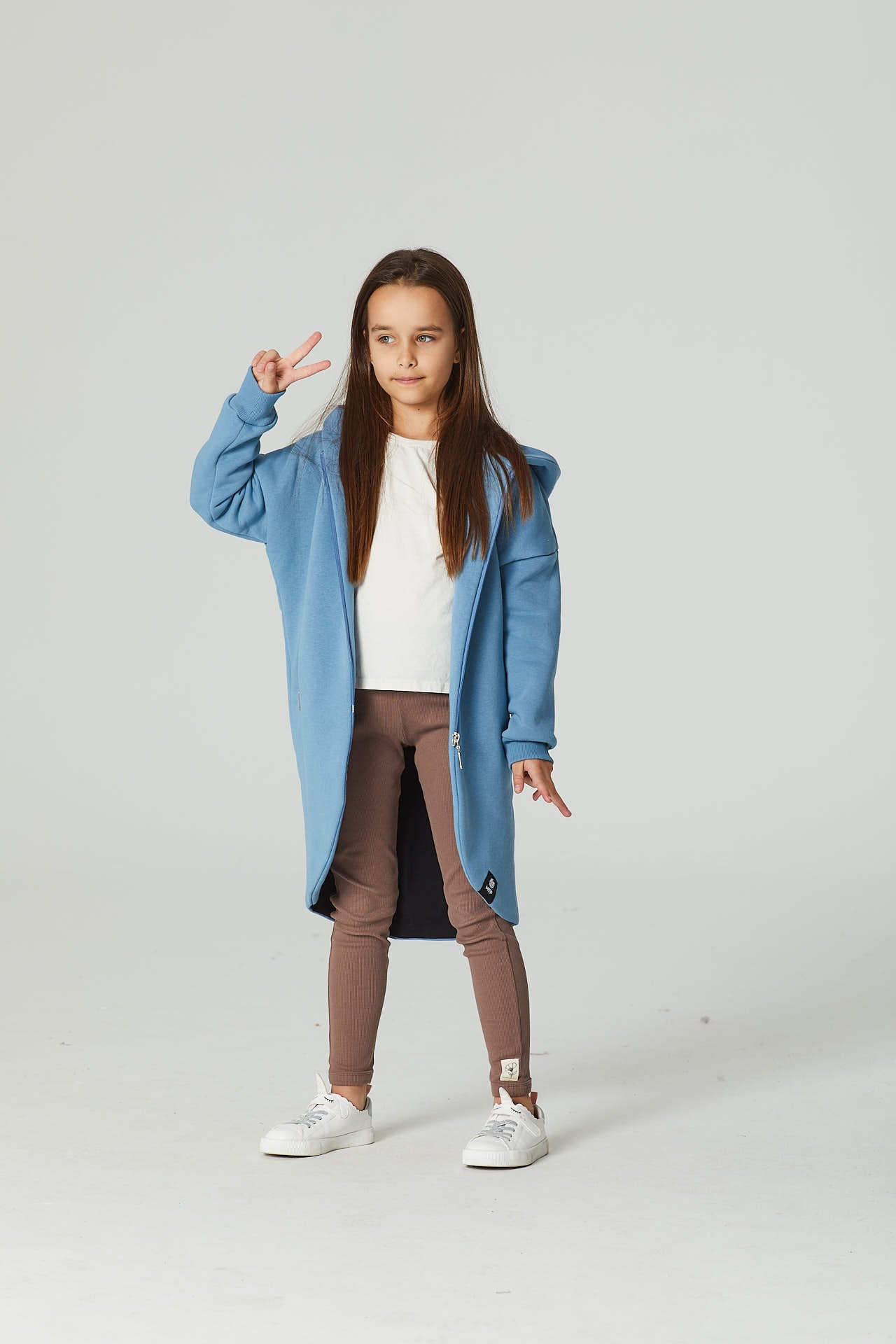 Płaszczobluza KIDS Niebieski Denim
