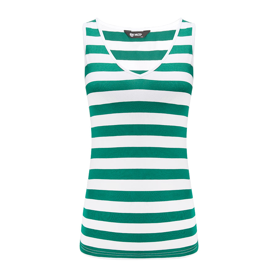 Top Female Essentials Szerokie Paski Butelkowa Zieleń
