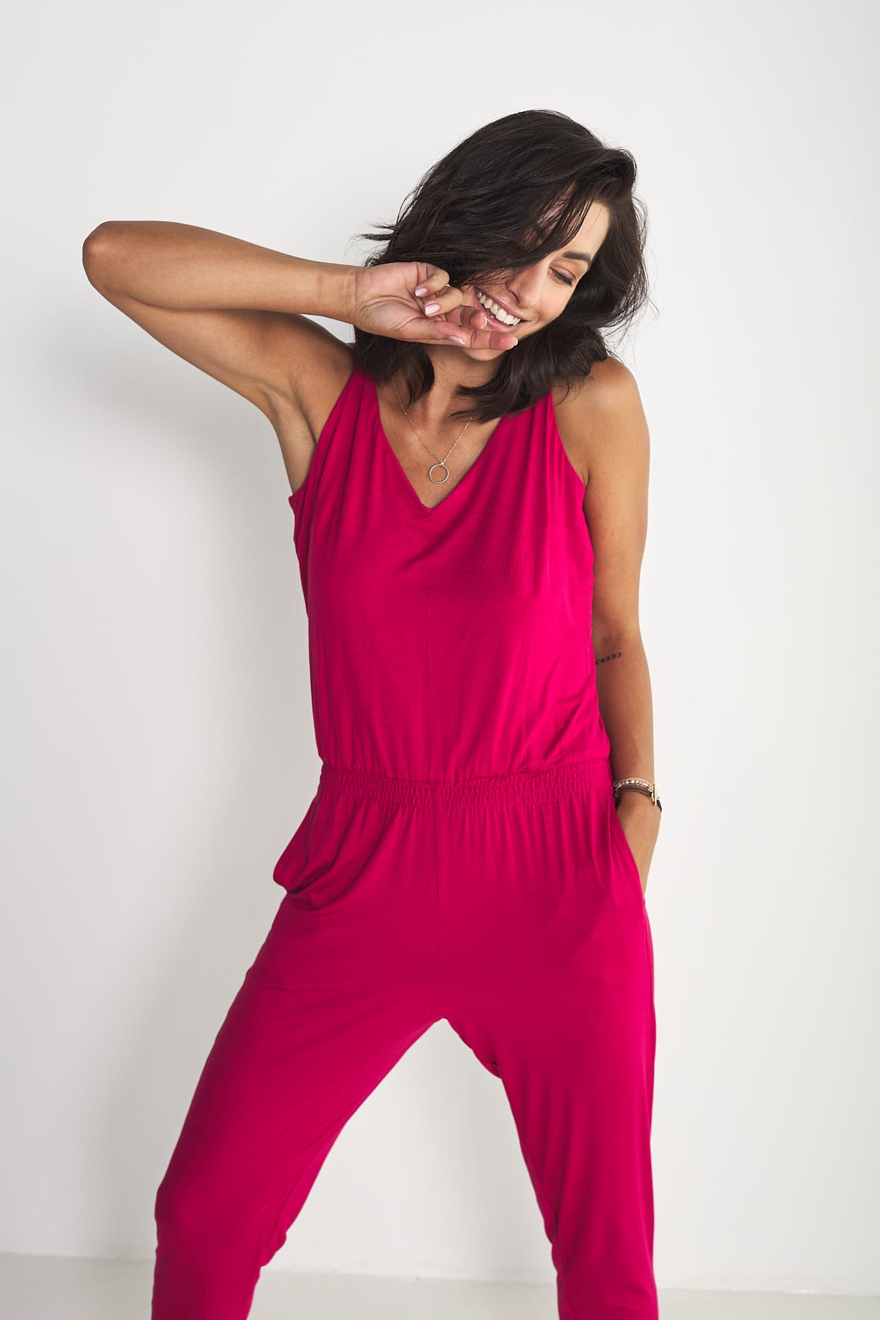 Kombinezon Simple Pleasure No.2 Ciemny Róż