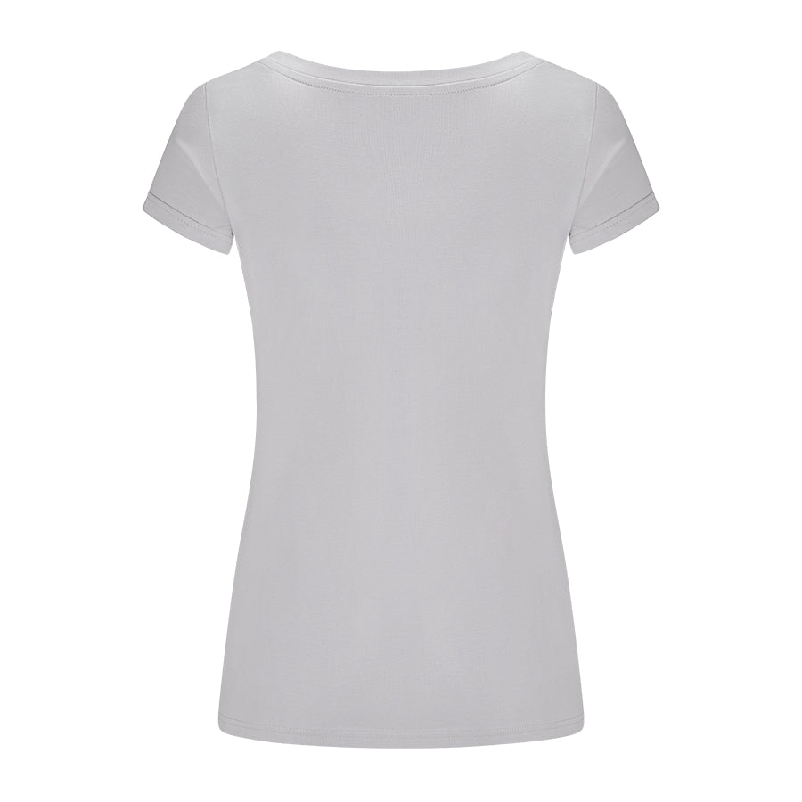 T-shirt Perfect Lines Szary Jasny Pastel