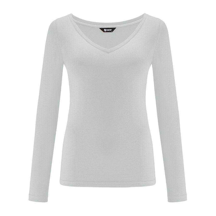 Longsleeve Perfect Lines Szary Jasny Pastel