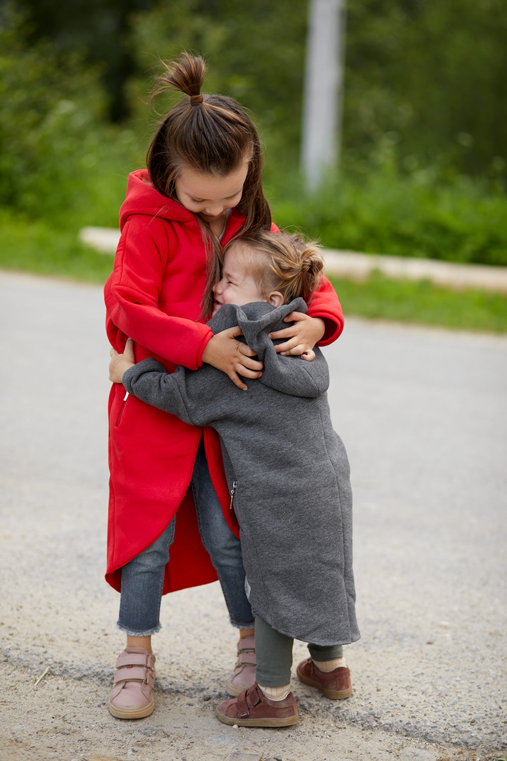 Płaszczobluza KIDS Czerwona