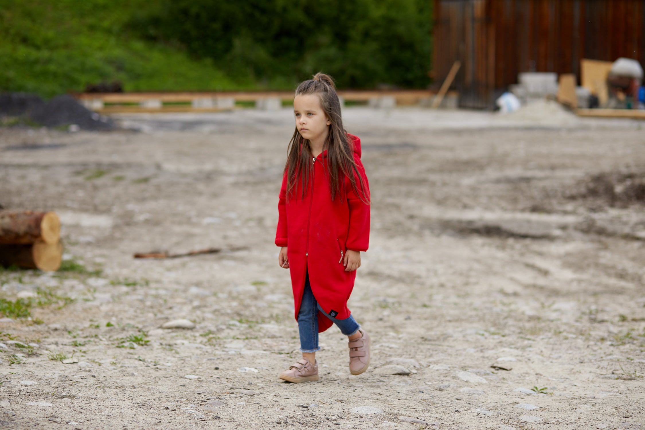 Płaszczobluza KIDS Czerwona