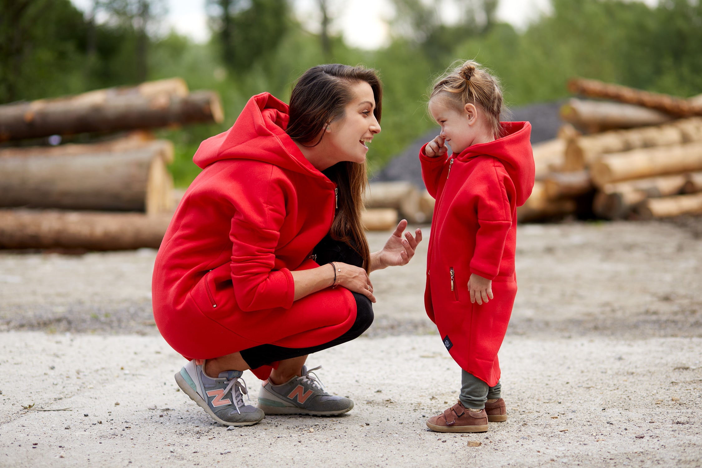 Płaszczobluza KIDS Czerwona