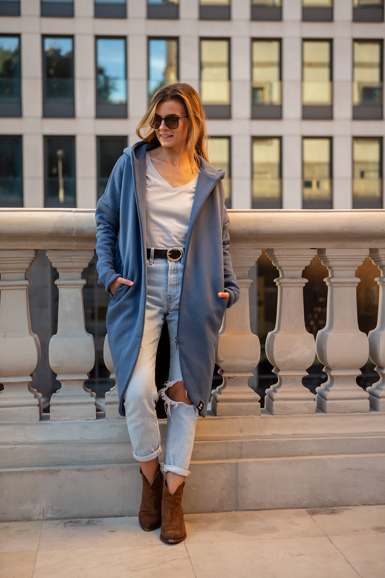 Płaszczobluza No.2 Niebieski Dżins