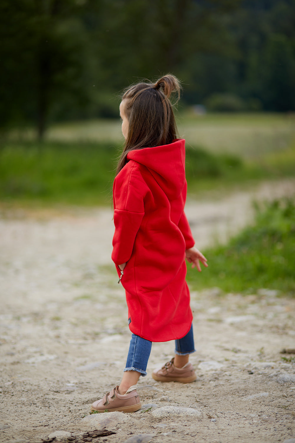Płaszczobluza KIDS Czerwona