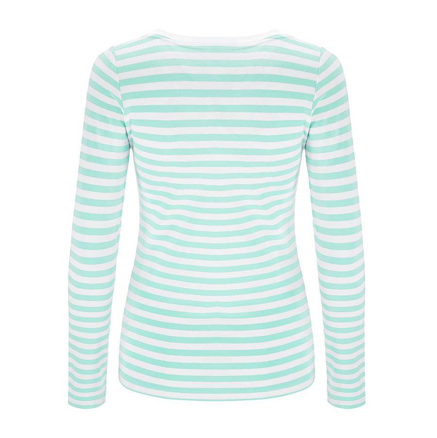 Longsleeve Perfect Lines Paski Aqua