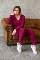 Longsleeve No Doubt Burgund