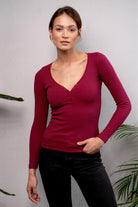 Longsleeve No Doubt Burgund