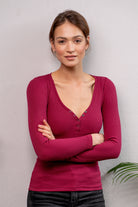 Longsleeve No Doubt Burgund