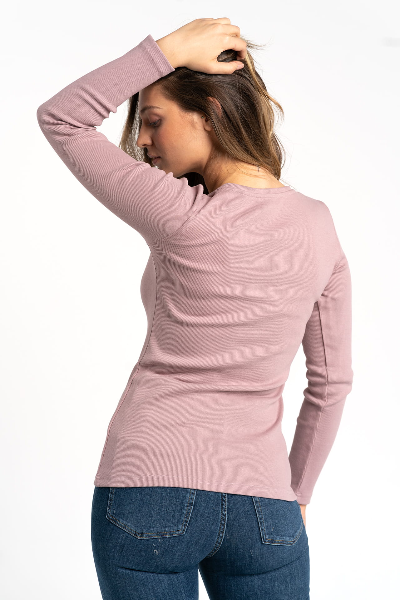 Longsleeve No Doubt Brudny Róż