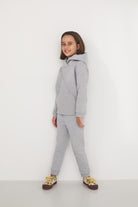 Spodnie Soft Line Kids Szary Jasny Melanż