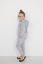 Spodnie Soft Line Kids Szary Jasny Melanż