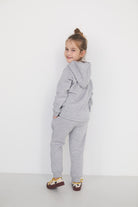 Spodnie Soft Line Kids Szary Jasny Melanż