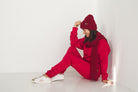 Czapka Cosy Days Wino 100% Merino Extra Fine
