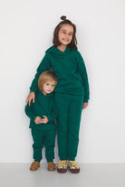 Spodnie Soft Line Kids Butelkowa Zieleń