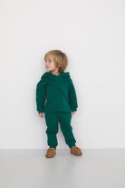 Spodnie Soft Line Kids Butelkowa Zieleń