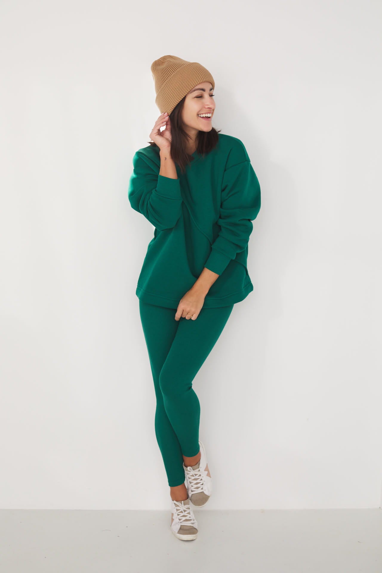 Czapka Cosy Days Kamel 100% Merino Extra Fine