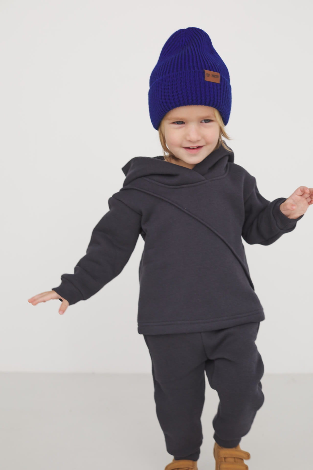 Spodnie Soft Line Kids Zgaszony Granat