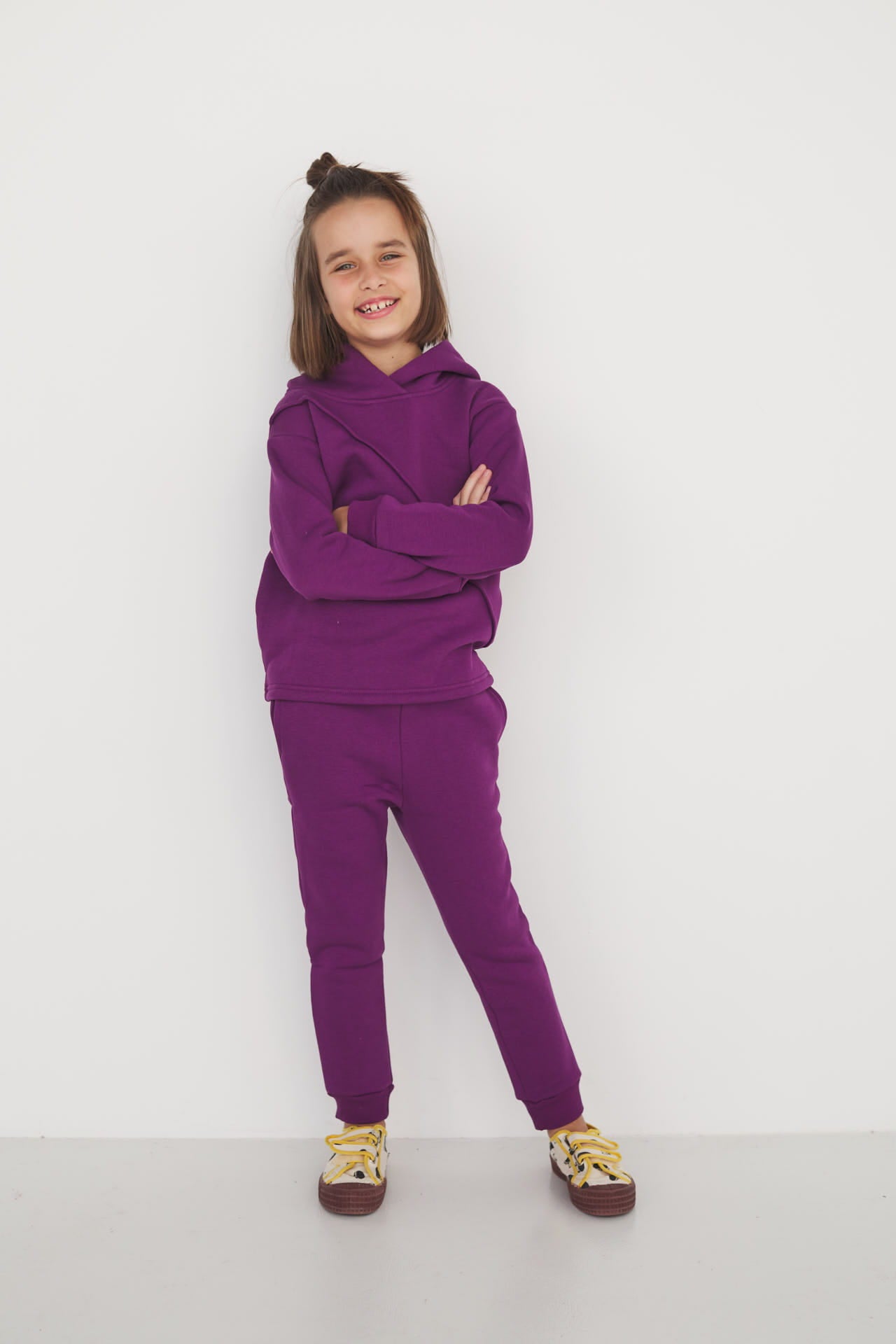 Spodnie Soft Line Kids Purpura