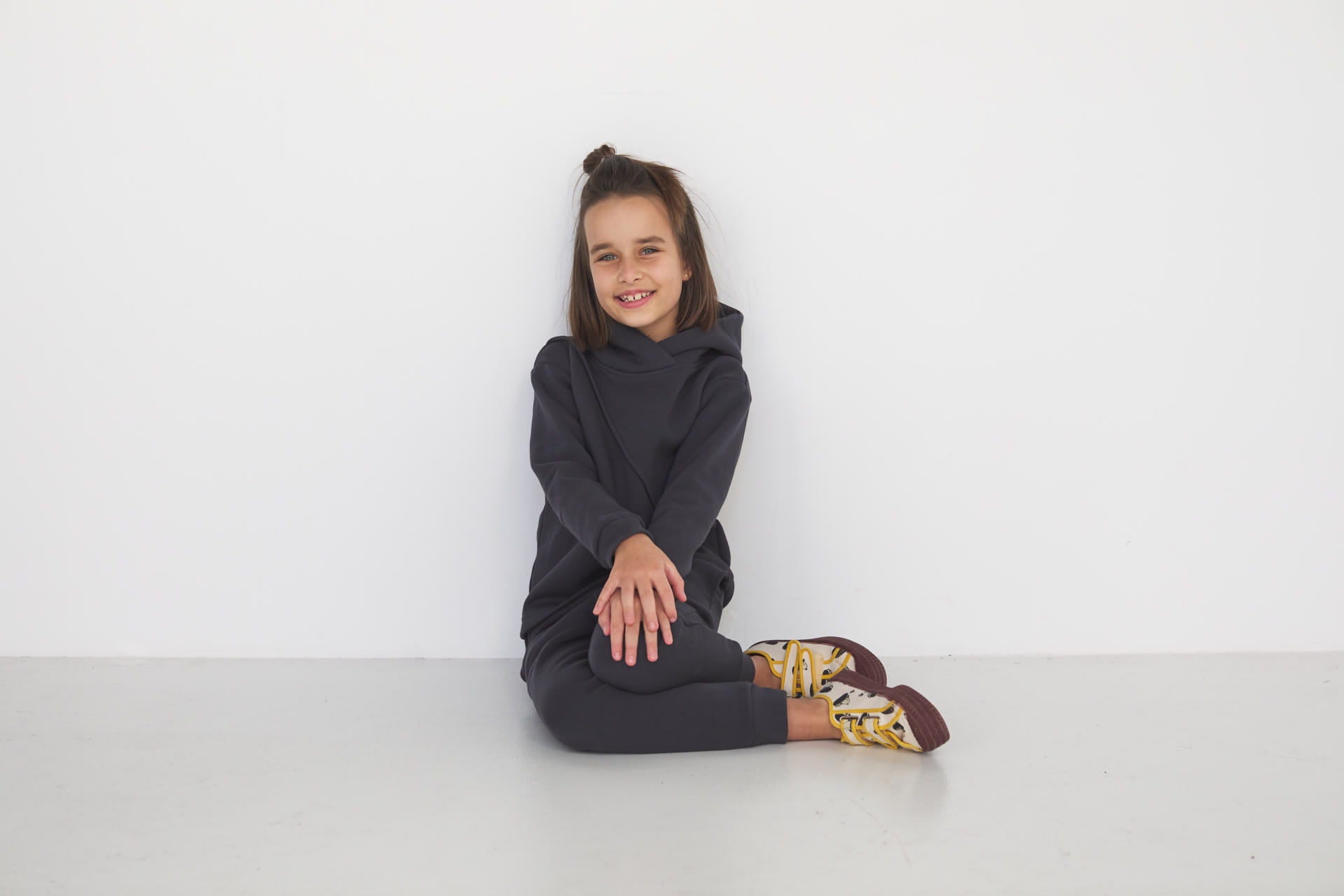 Spodnie Soft Line Kids Zgaszony Granat