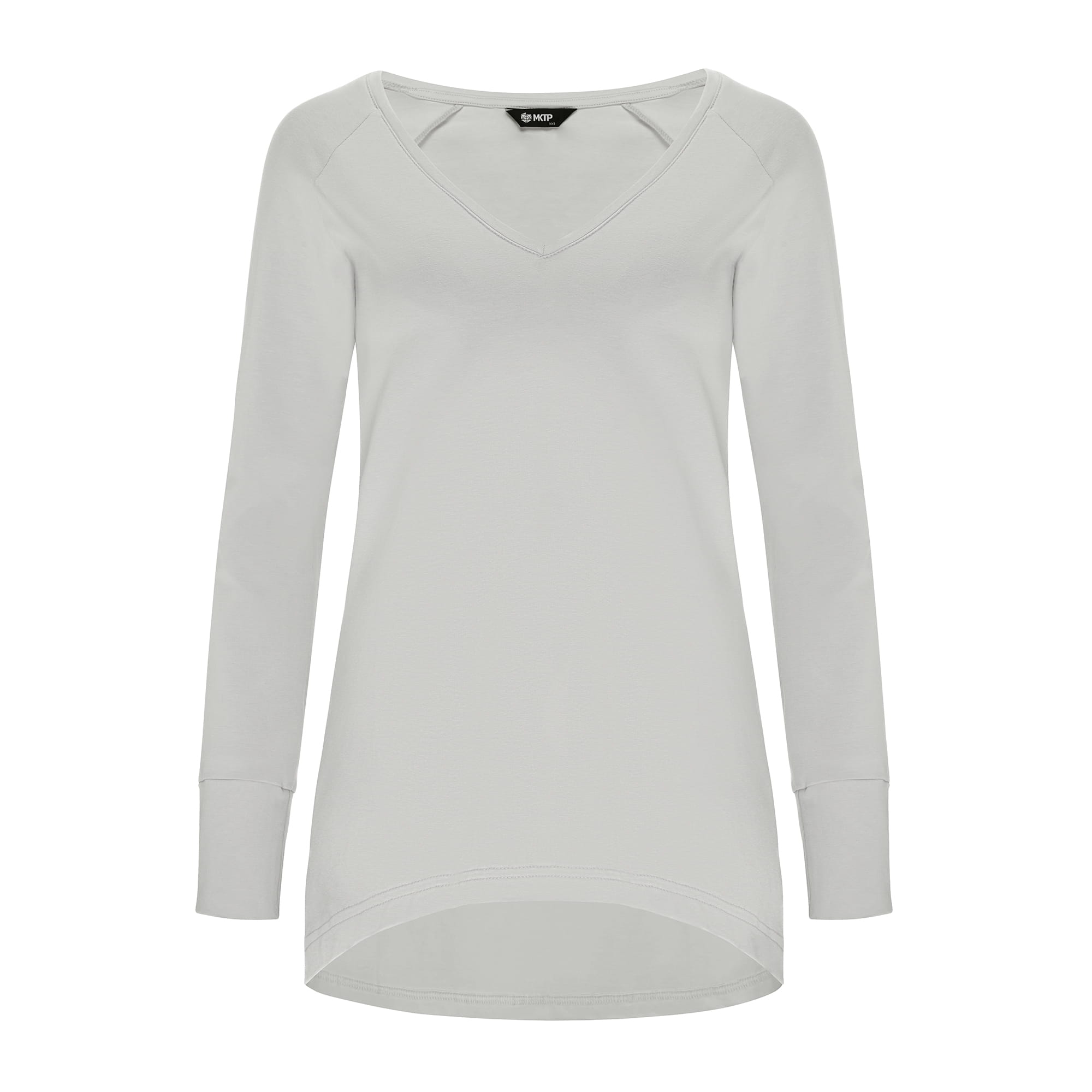 Longsleeve Daily Basic Szary Jasny Pastel