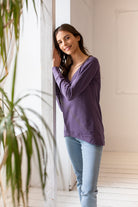 Longsleeve Daily Basic Śliwka