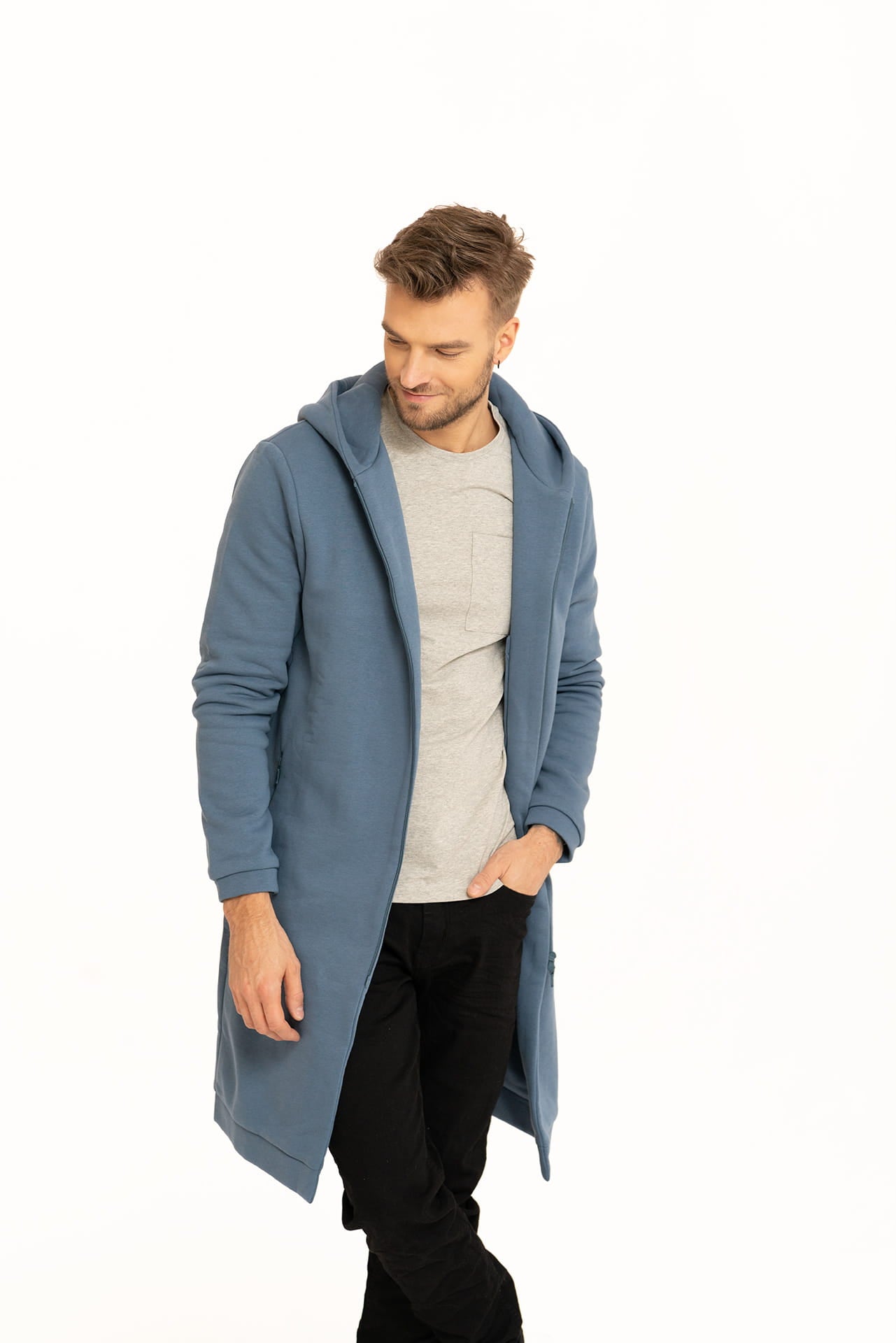 Płaszczobluza Męska Niebieski Denim