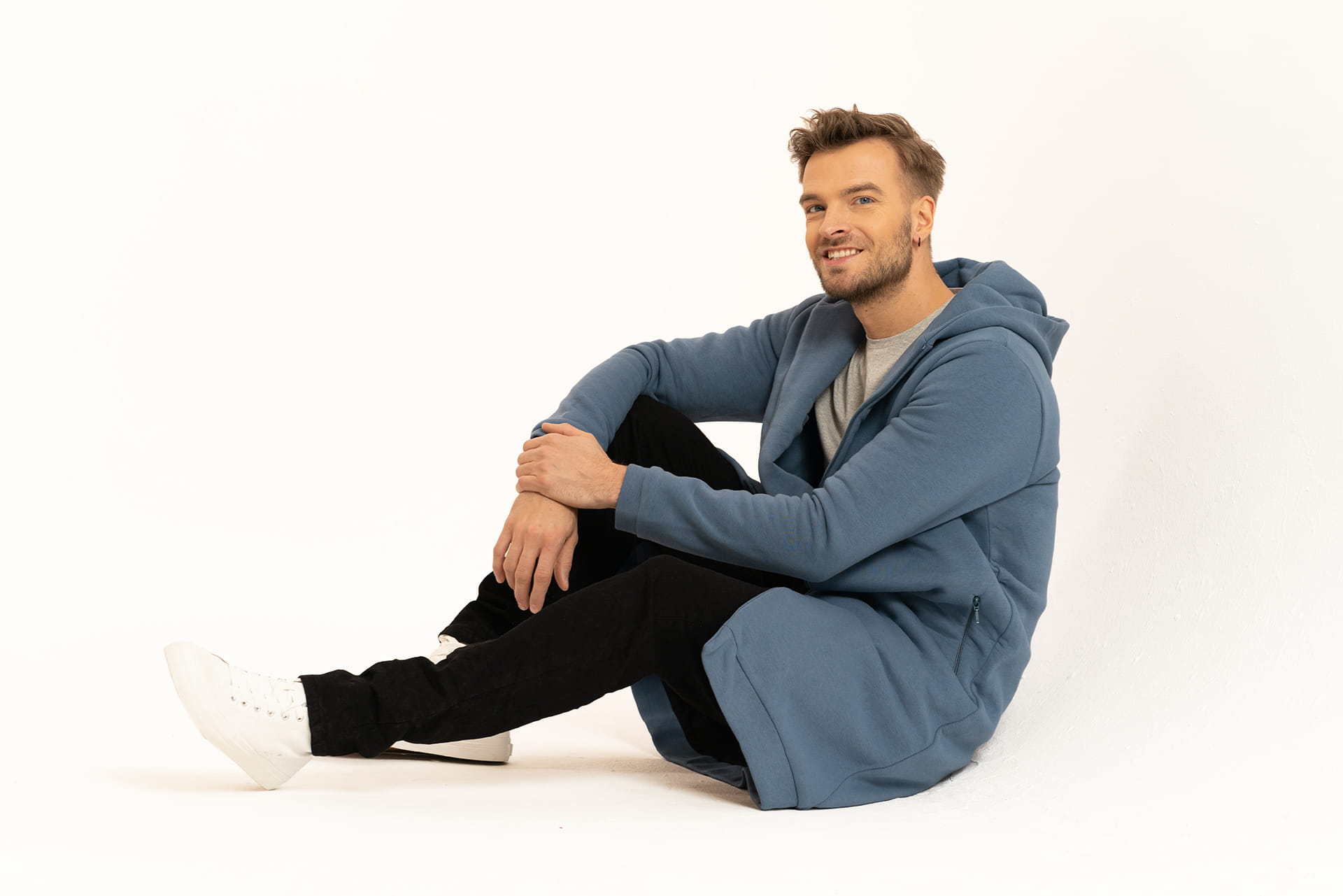 Płaszczobluza Męska Niebieski Denim