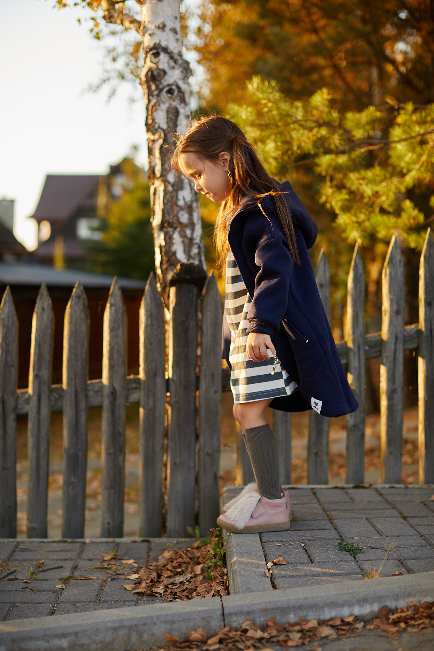 Płaszczobluza KIDS Granatowa