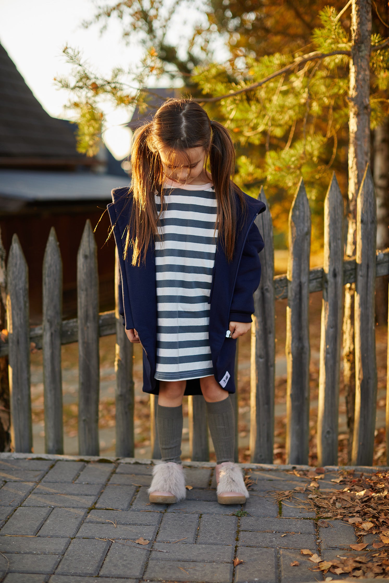 Płaszczobluza KIDS Granatowa