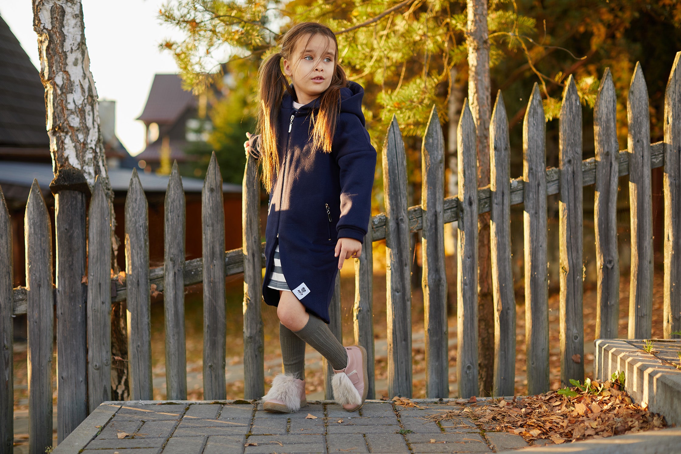 Płaszczobluza KIDS Granatowa