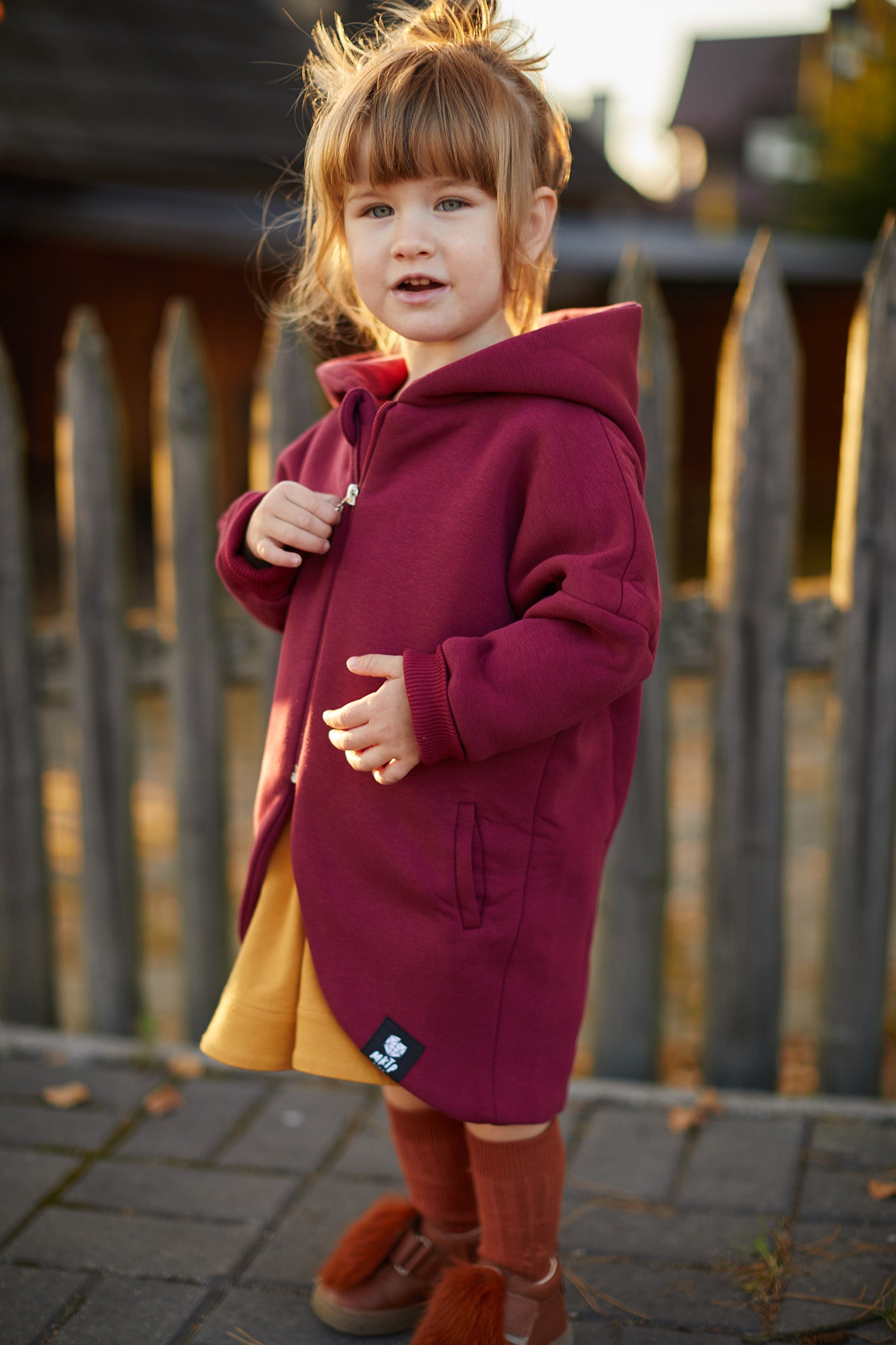 Płaszczobluza KIDS Burgund