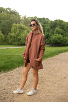 Peleryna No.2 na suwak Koniak