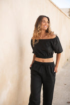 Top Carmen Czarny