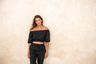 Top Carmen Czarny