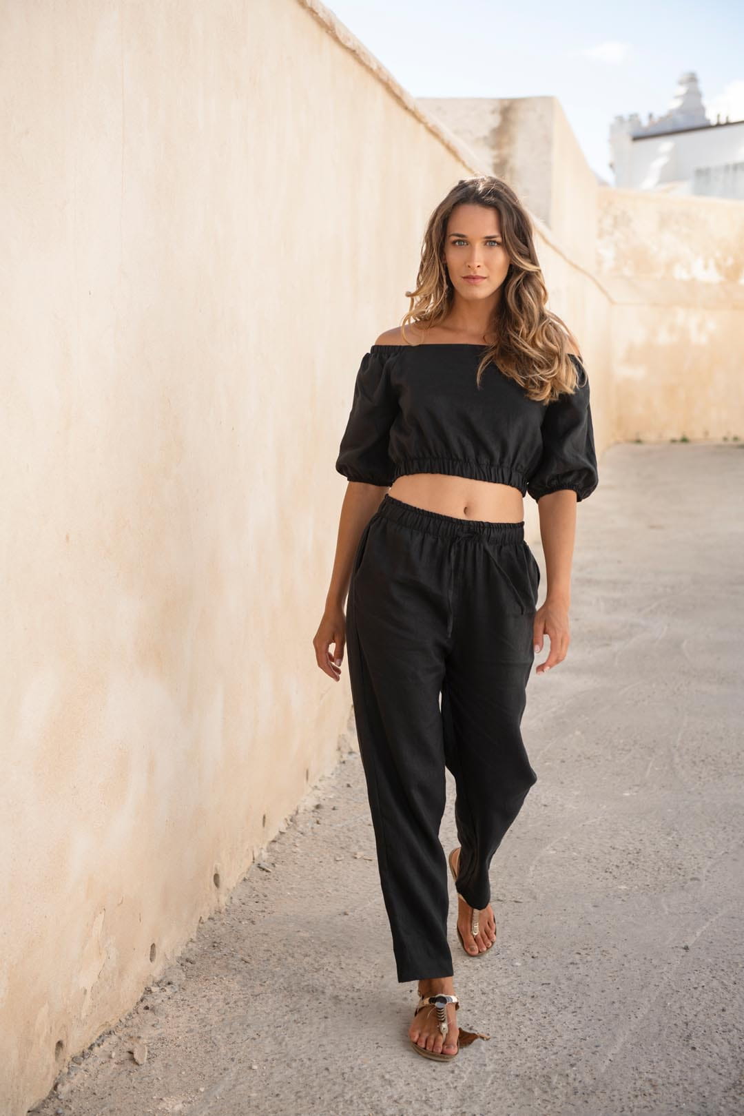 Top Carmen Czarny