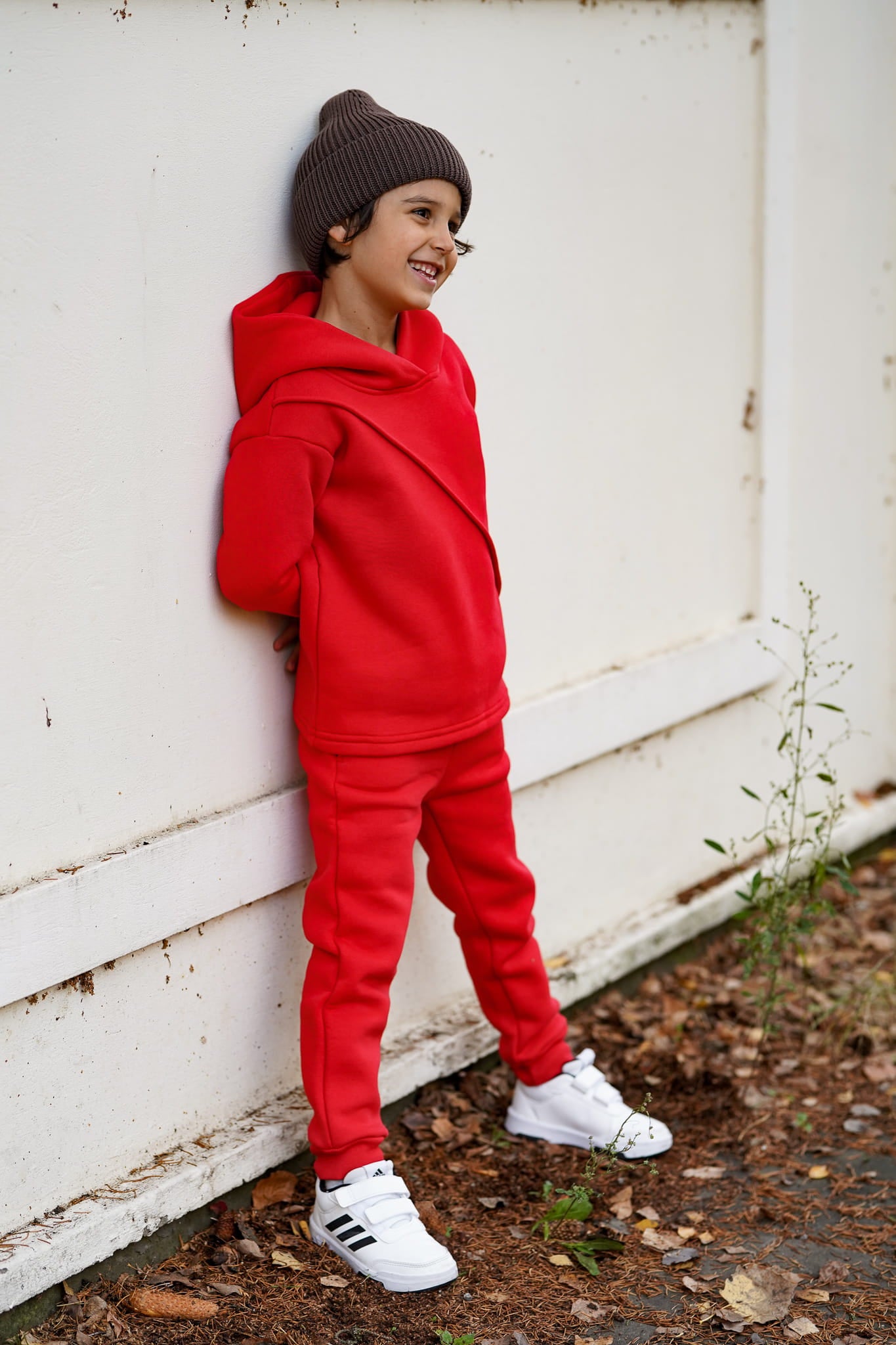 Spodnie Soft Line Kids Czerwone