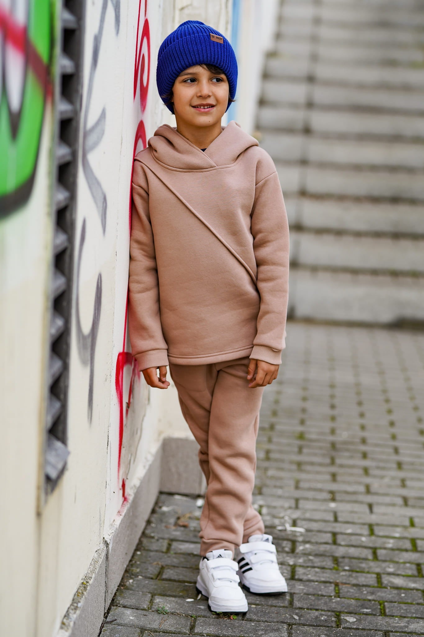 Spodnie Soft Line Kids Kawa z mlekiem