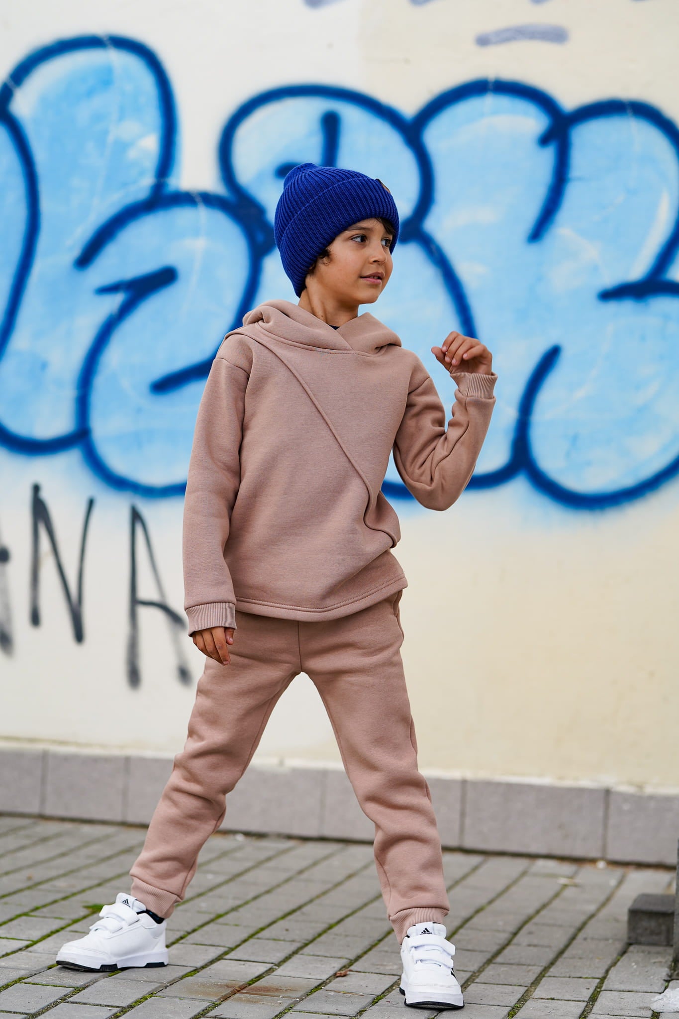 Spodnie Soft Line Kids Kawa z mlekiem