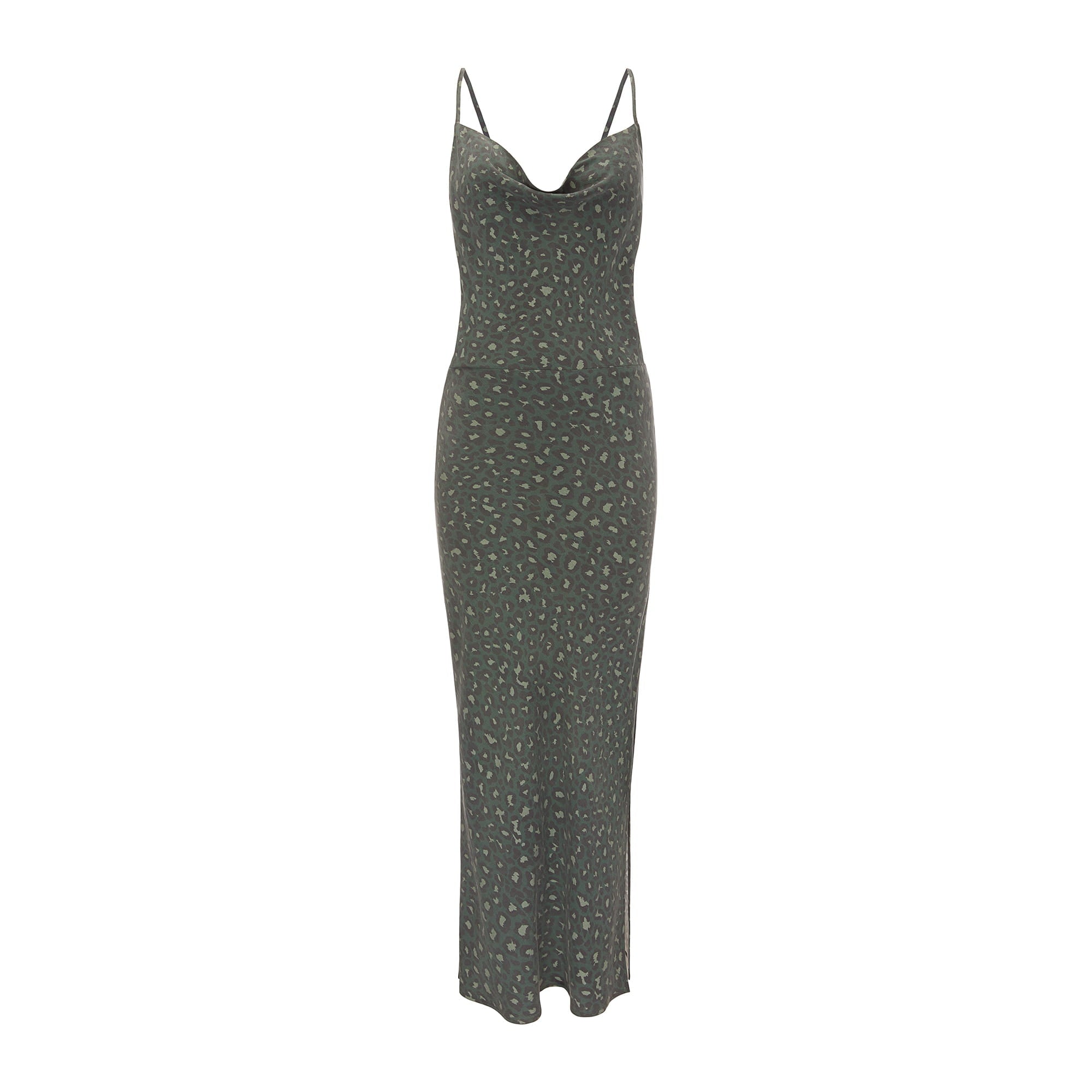 Sukienka Negroni Zielony Leopard