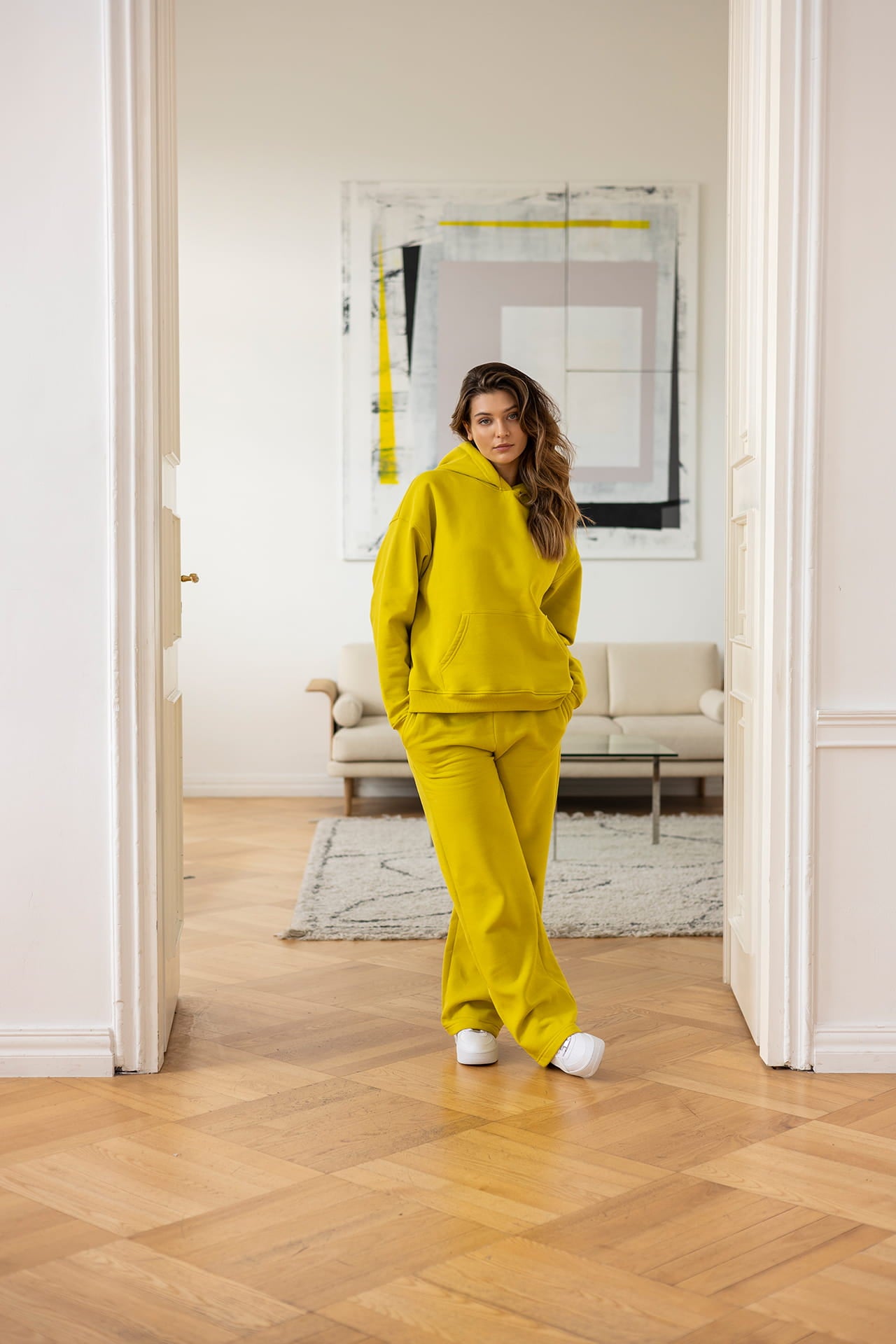 Spodnie Dresowe Not So Basic Limonka