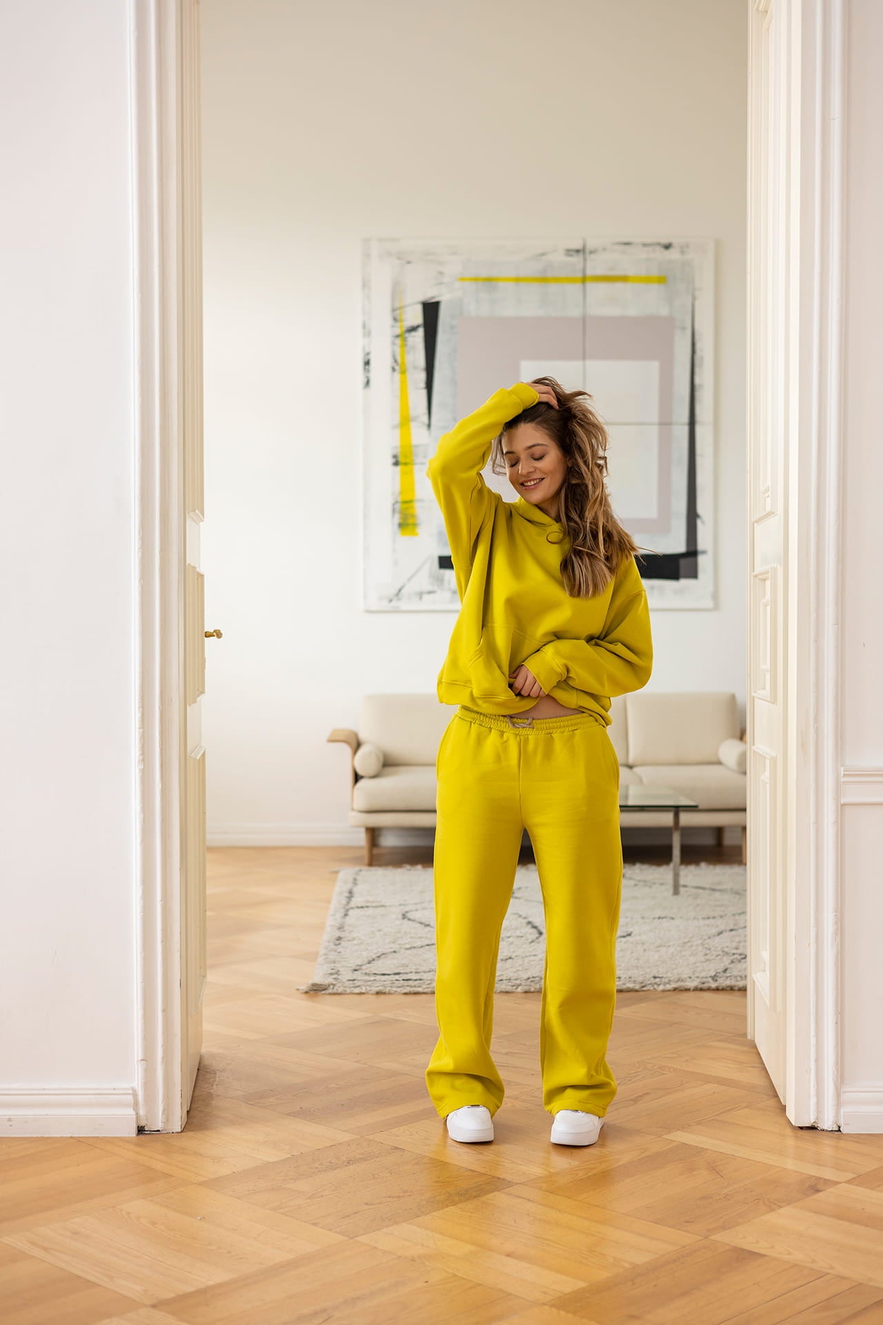 Spodnie Dresowe Not So Basic Limonka