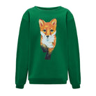 Bluza Kids z Lisem Butelkowa Zieleń