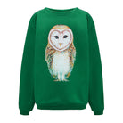 Bluza Kids z Sową Butelkowa Zieleń
