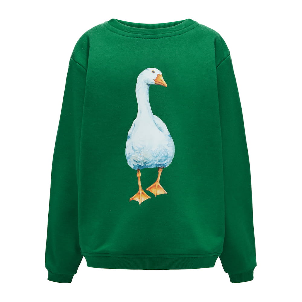 Bluza Kids z Gęsią Butelkowa Zieleń