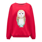 Bluza Kids z Sową Malinowa Czerwień