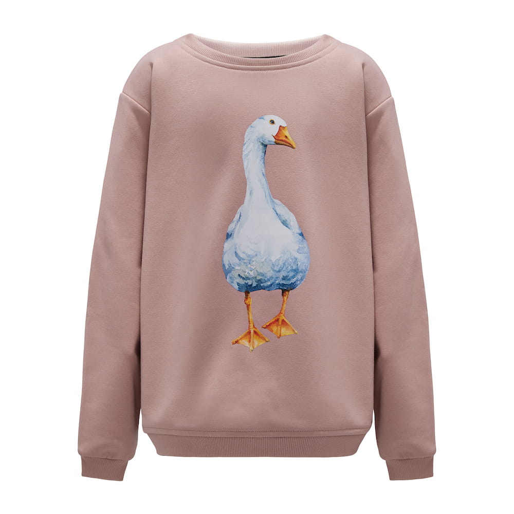 Bluza Kids z Gęsią Smoky Pink